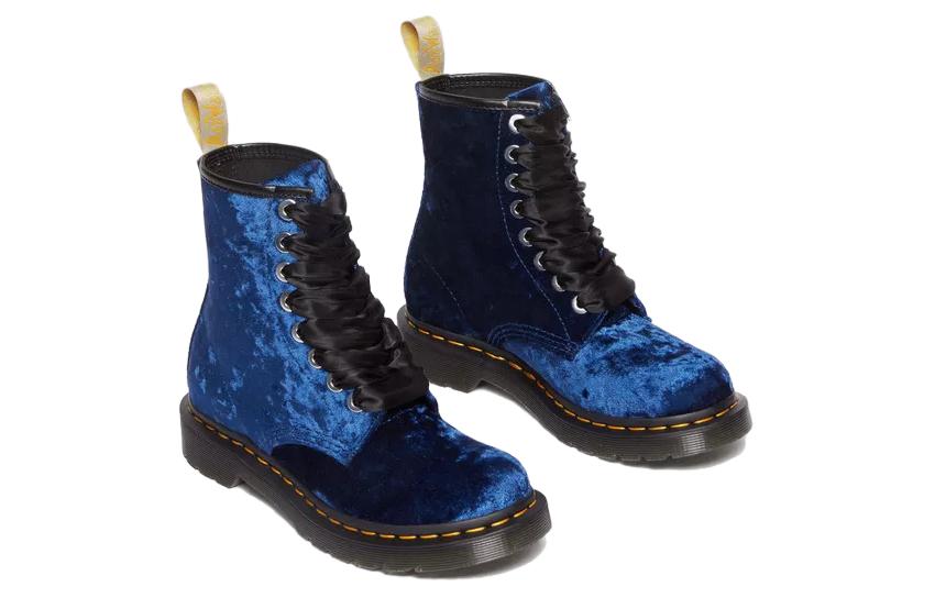 (W) Dr. Martens Leather Round Toe Lace-Up Ankle Boot 'Deep Blue' 圖 5