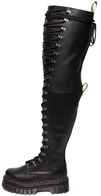 (W) Dr. Martens Kulit But Hitam Bertali Tinggi Lutut Pusingan Hujung 30918001 Buy (W) Dr. Martens Kulit But Hitam Bertali Tinggi Lutut Pusingan Hujung 30918001