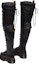 Shop (W) Dr. Martens Kulit But Hitam Bertali Tinggi Lutut Pusingan Hujung 30918001