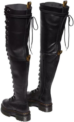 (W) Dr. Martens Boot Kulit Over-the-Knee Round Toe Tali Hitam 30918001 Shop (W) Dr. Martens Boot Kulit Over-the-Knee Round Toe Tali Hitam 30918001