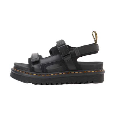 (W) Dr. Martens Leather Sandal 'Black Casual Fashion'