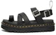 (W) Sandal Kulit Dr. Martens 'Comfort Tie Fashion Slide Hitam' 27345001