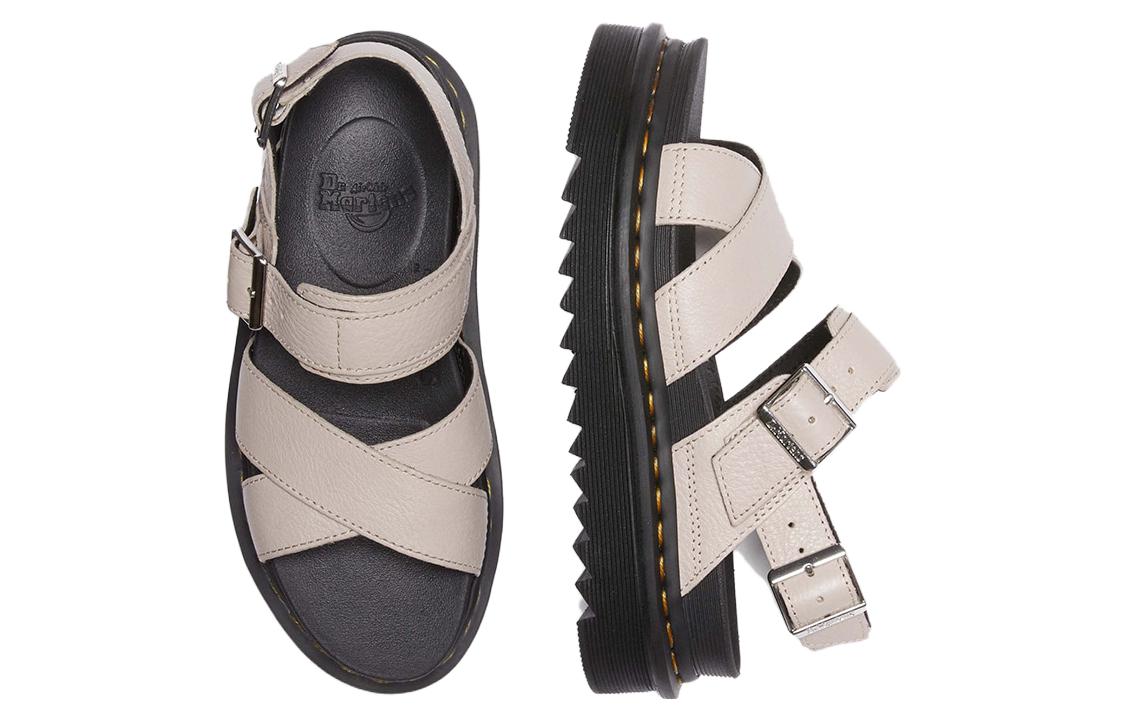 Purchase (W) Dr. Martens Leren Comfort Sandalen met Dikke Zool Slingback ''Taupe'' 31175348