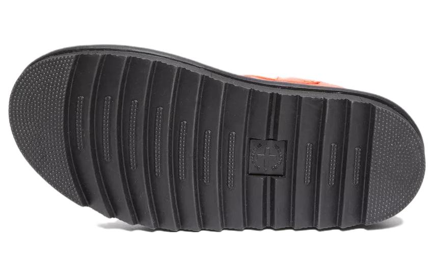 (W) Dr. Martens Leather Thick Sole Fashion Slide 'Orange' 圖 6