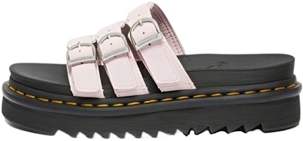 (Women) Dr. Martens Leather Thick Sole Sandal 'Pink Comfort Buckle' 27294279 (Women) Dr. Martens Leather Thick Sole Sandal 'Pink Comfort Buckle' 27294279