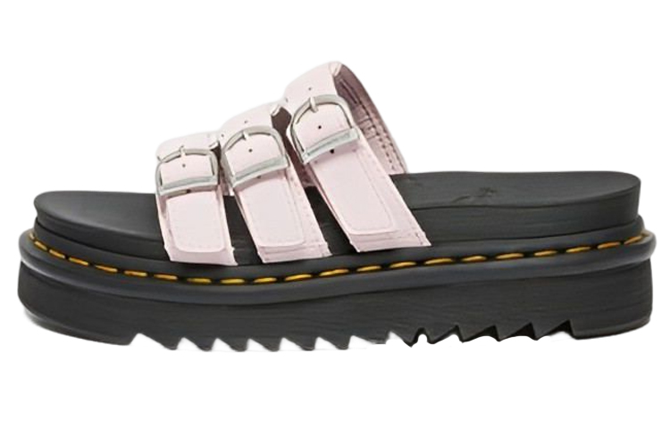 (Women) Dr. Martens Leather Thick Sole Sandal 'Pink Comfort Buckle' 27294279