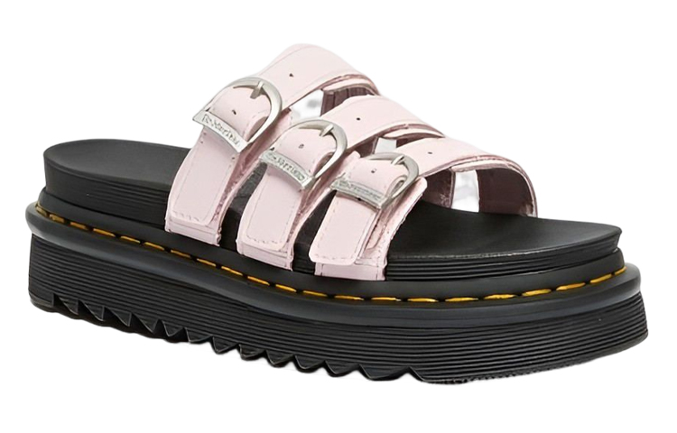 Order (Women) Dr. Martens Leather Thick Sole Sandal 'Pink Comfort Buckle' 27294279