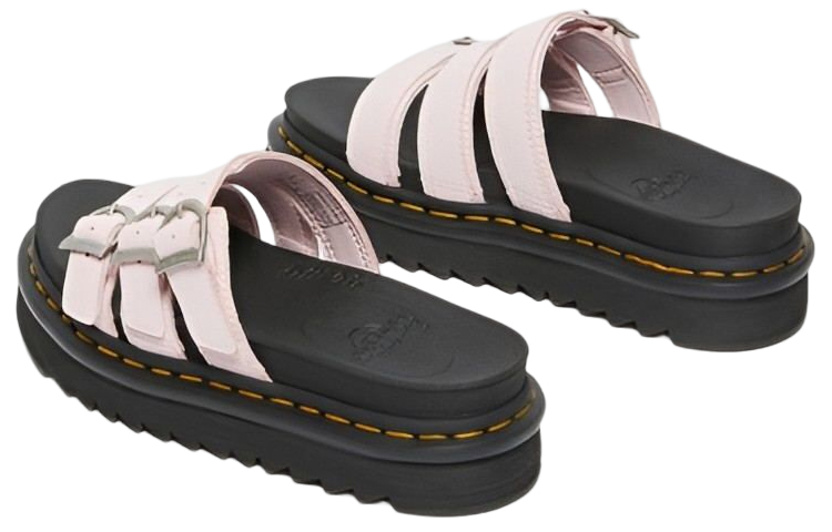 Shop (Women) Dr. Martens Leather Thick Sole Sandal 'Pink Comfort Buckle' 27294279
