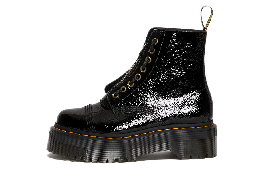 (Women) Dr. Martens Leather Thick Sole Short Boot 'Black' 27720001