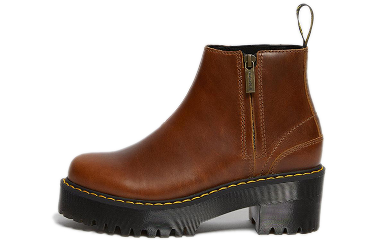 Buy (W) 马丁靴拉链切尔西靴“棕色” 26199243
