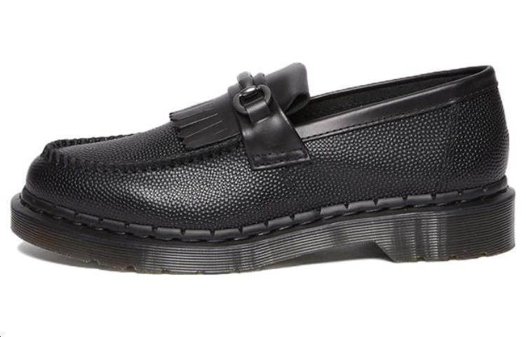 Dr. Martens Adrian Snaffle Pebble Grain Leather Kiltie Loafer Black