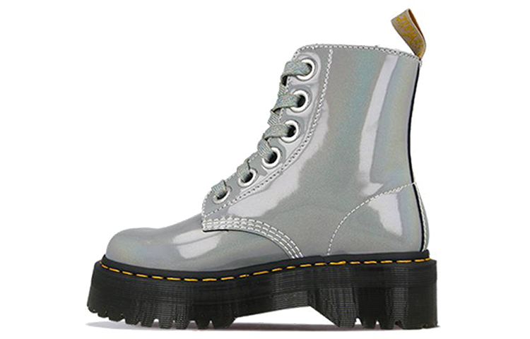 (W) Dr. Martens Molly 'Metallic Silver'