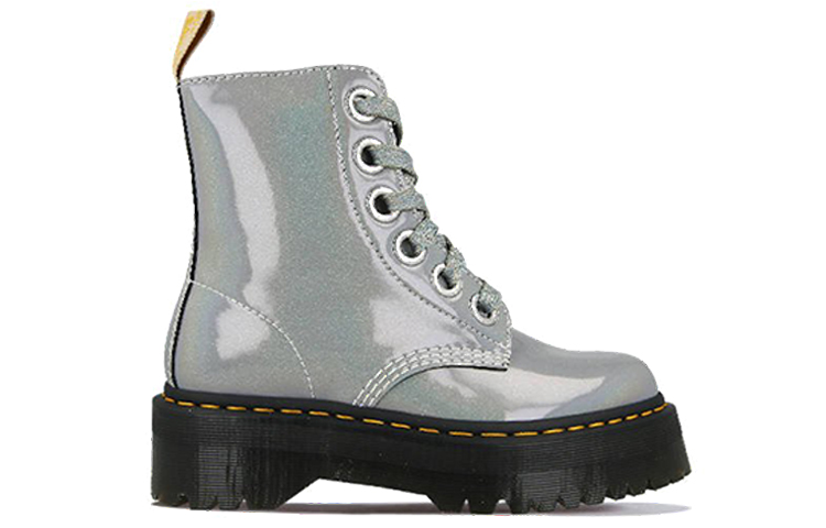 (W) Dr. Martens Molly 'Metallic Silver' 圖 2