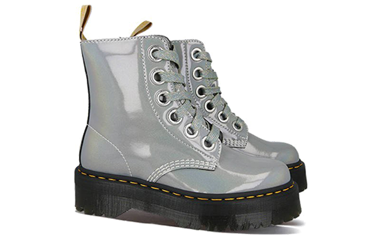 (W) Dr. Martens Molly 'Metallic Silver' 圖 3