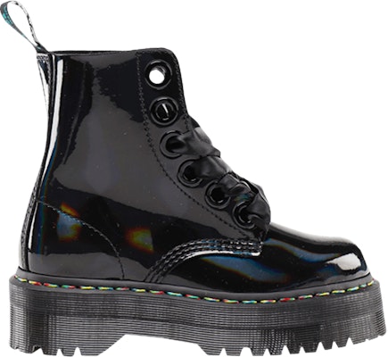 (Women) Dr. Martens Molly Rainbow Patent 'Black' 25088001 Buy (Women) Dr. Martens Molly Rainbow Patent 'Black' 25088001