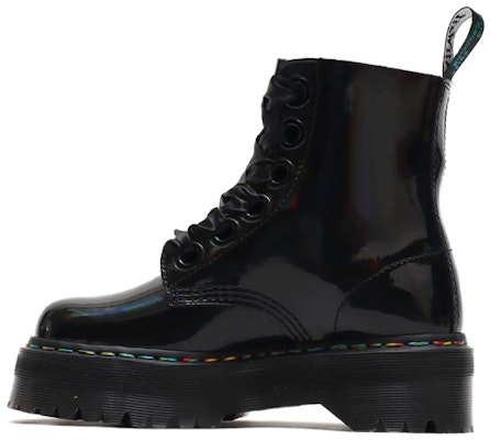 (W) Dr. Martens Molly Rainbow Patent 'Hitam' 25088001 Buy (W) Dr. Martens Molly Rainbow Patent 'Hitam' 25088001