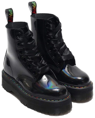 (W) Dr. Martens Molly Rainbow Patent 'Hitam' 25088001 Lookbook (W) Dr. Martens Molly Rainbow Patent 'Hitam' 25088001