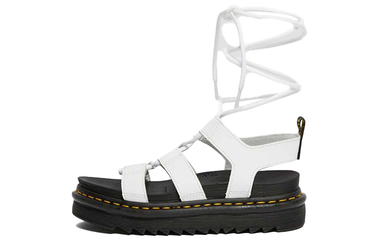 (W) Dr. Martens Nartilla Sandals White