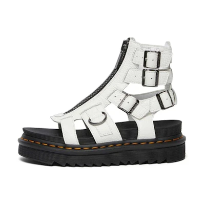 (W) Dr. Martens Olson Sandals White