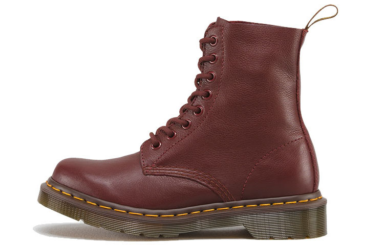 (Women) Dr. Martens Pascal Dress Blues 8-Eye Boots Red 13512411
