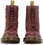 Shop (W) Dr. Martens Pascal Dress Blues 8-Eye Boots Merah 13512411
