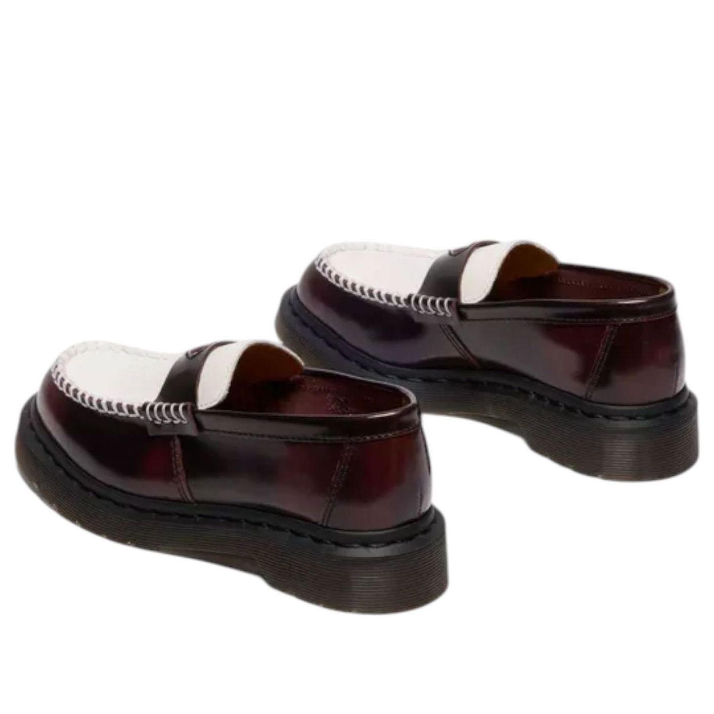 Shop (W) Dr. Martens Penton Heart 双拼色 Arcadia 乐福鞋「樱桃红/白」 42594600