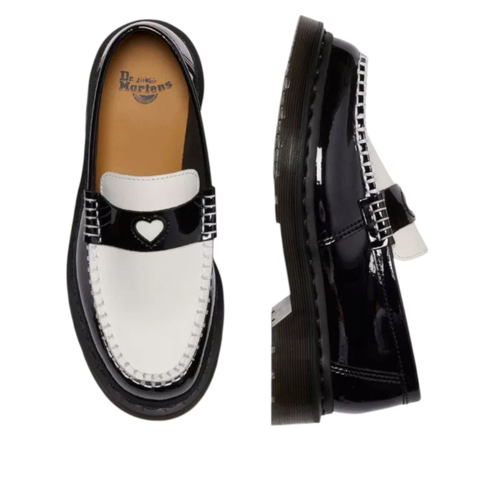 Details for (W) Dr. Martens Penton 爱心双色 Arcadia 乐福鞋「黑白」 41676001