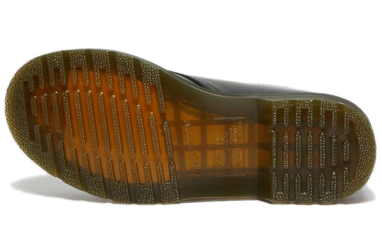 Sizing (Women) Dr. Martens Plain Comfort Casual Flat 'Charcoal Rose Gold' 27144001