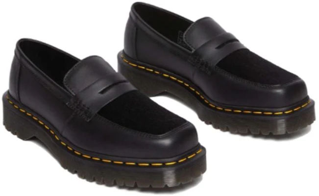 Dr. Martens Penton Bex Square Toe Hair-On & Leather Loafers 'Black' 31303001 Lookbook Dr. Martens Penton Bex Square Toe Hair-On & Leather Loafers 'Black' 31303001