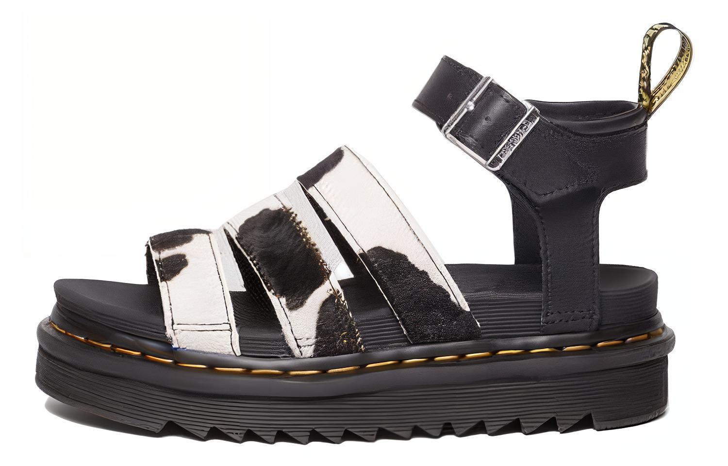 (Women) Dr. Martens PU Leather Round Toe Slingback Sandal 'Black' 31256009