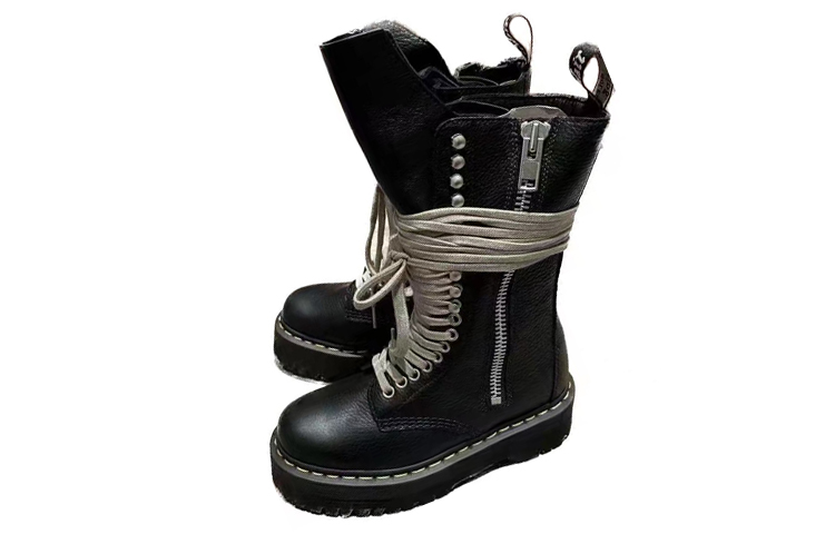 (W) Dr. Martens Rick Owens Mid-Top 'Punk Black'