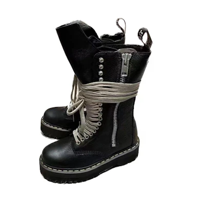 (W) Dr. Martens Rick Owens Mid-Top 'Punk Black'