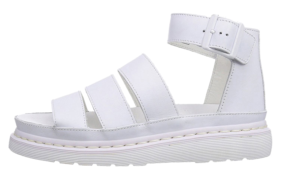 (Women) Dr. Martens Roman Retro Thick-Bottomed Hollow Sandals 'White' 16530100