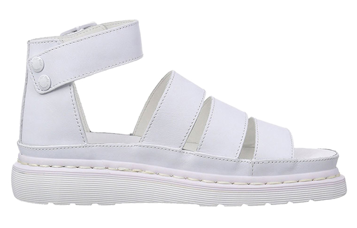 (W) Dr. Martens Roman Retro Thick-Bottomed Hollow Sandals 'White' 圖 2