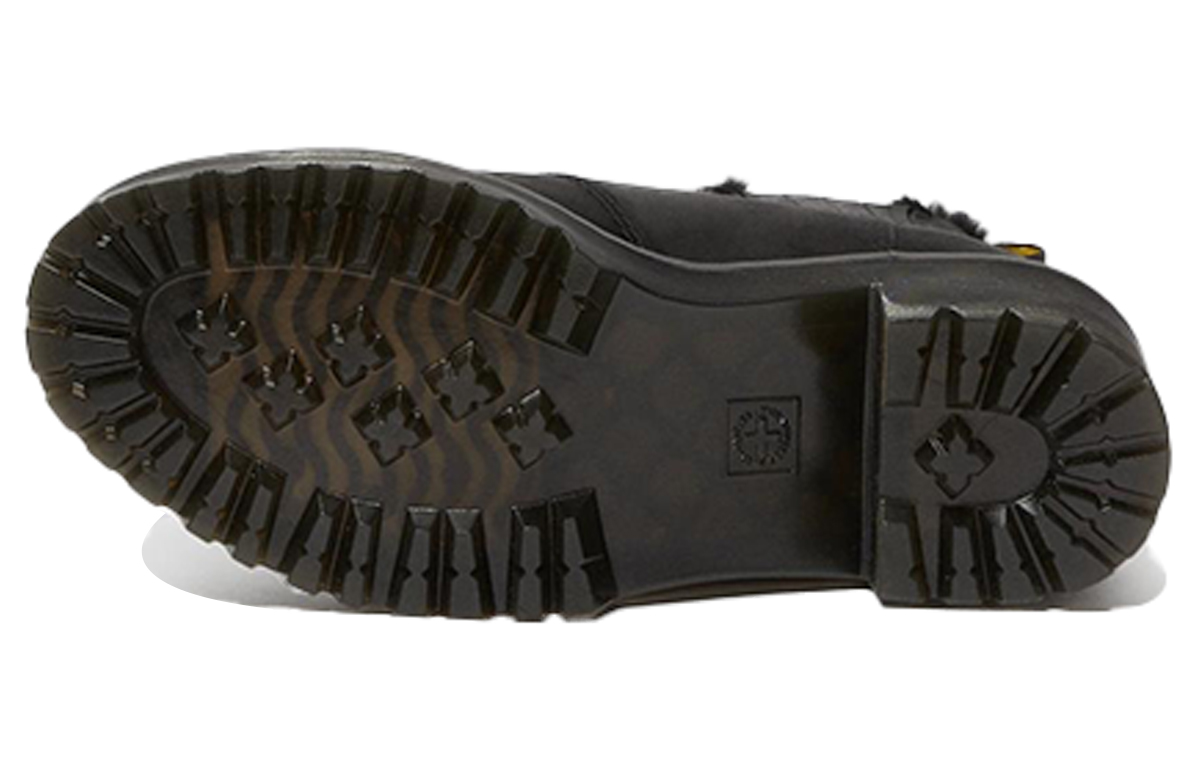 Shop (W) Dr. Martens Rometty Leren Chelsea Boots met Imitatiebont ''Zwart'' 26198001