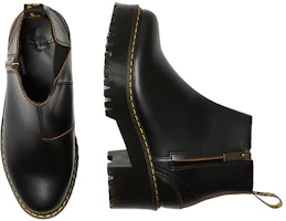 Lookbook Dr.Martens/馬汀博士 Rometty II 圓頭厚底拉鏈馬丁靴 女款 黑