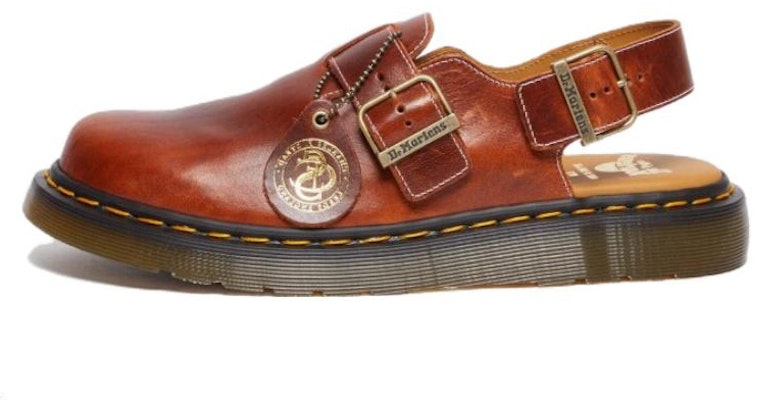 (Women) Dr. Martens Round Toe Buckle Casual Flat 'Tan' 30939299 Buy (Women) Dr. Martens Round Toe Buckle Casual Flat 'Tan' 30939299