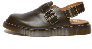 Dr. Martens Dr.Martens Jorge Made in England Classic Leather Slingback Mules 'Dark Green' 30939275 Dr. Martens Dr.Martens Jorge Made in England Classic Leather Slingback Mules 'Dark Green' 30939275