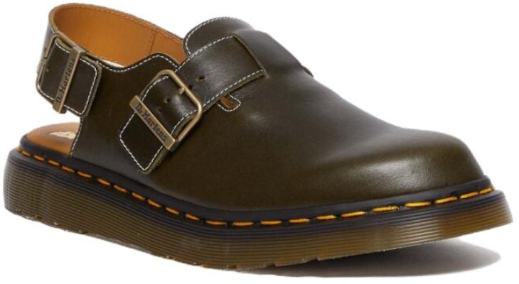 Dr. Martens Dr.Martens Jorge Made in England Classic Leather Slingback Mules 'Dark Green' 30939275 Order Dr. Martens Dr.Martens Jorge Made in England Classic Leather Slingback Mules 'Dark Green' 30939275