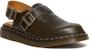 Dr. Martens Jorge Kulit Slingback Mules 'Dark Green' Buatan England Klasik 30939275