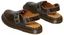 Dr. Martens Jorge Kulit Slingback Mules 'Dark Green' Buatan England Klasik 30939275