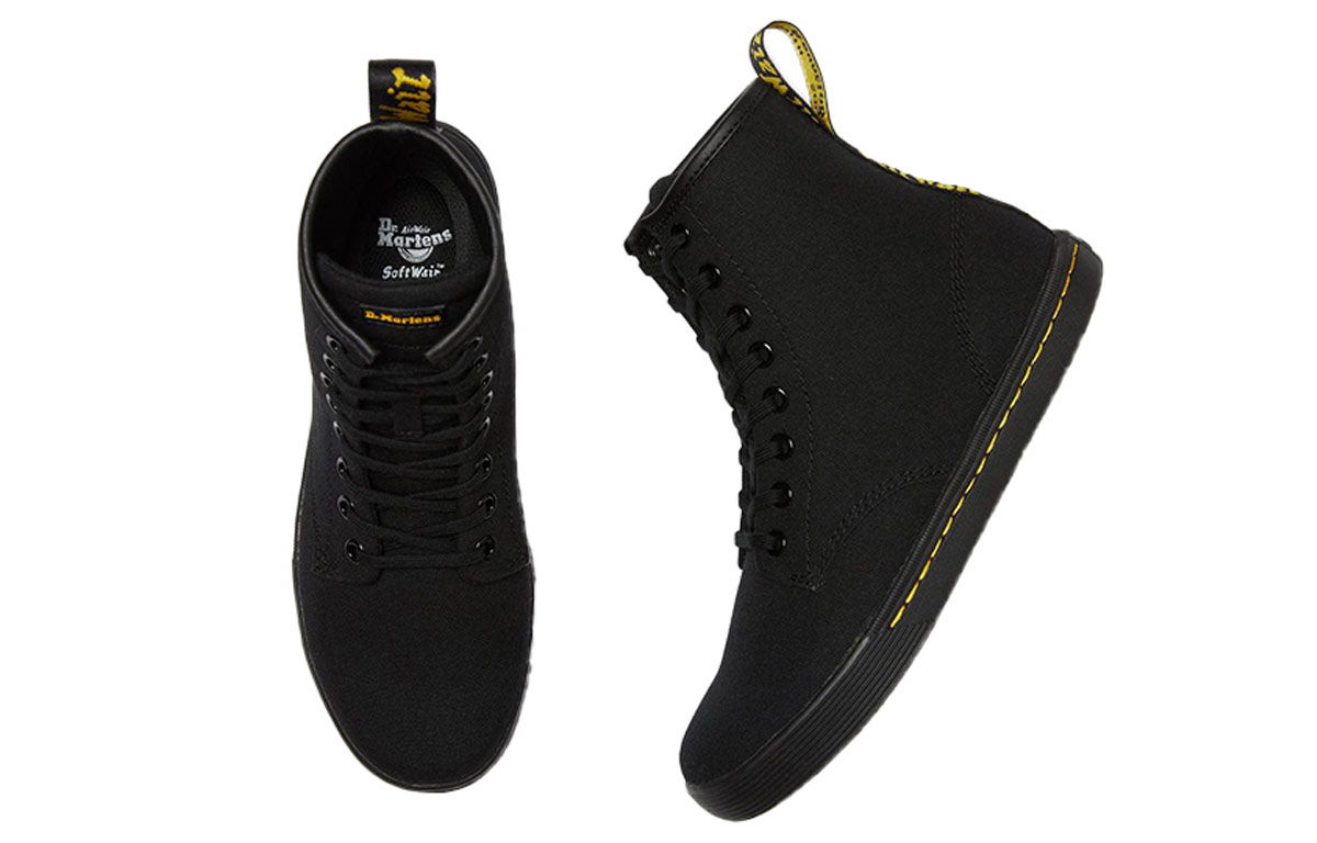 Lookbook 德馬丁博士 Sheridan 帆布休閒鞋 女款 黑色