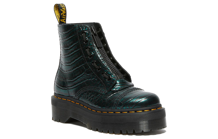 Order Dr.Martens/馬汁士 Sinclair 亮面壓紋增高馬汀靴 女款 綠色