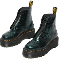 Lookbook Dr.Martens/馬汁士 Sinclair 亮面壓紋增高馬汀靴 女款 綠色