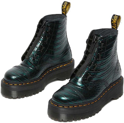 (Women) Dr. Martens Sinclair 'Green Patent Embossed' 27318300 Lookbook (Women) Dr. Martens Sinclair 'Green Patent Embossed' 27318300