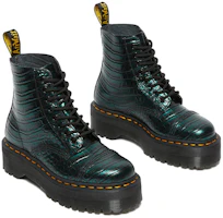 Shop Dr.Martens/馬汁士 Sinclair 亮面壓紋增高馬汀靴 女款 綠色