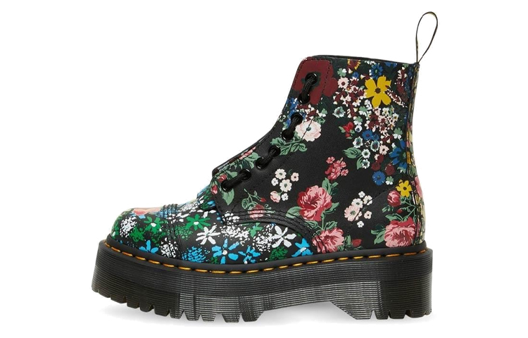 (W) Dr. Martens Sinclair Jungle Mash Pascal Mid-Top Martin Boots Multicolor