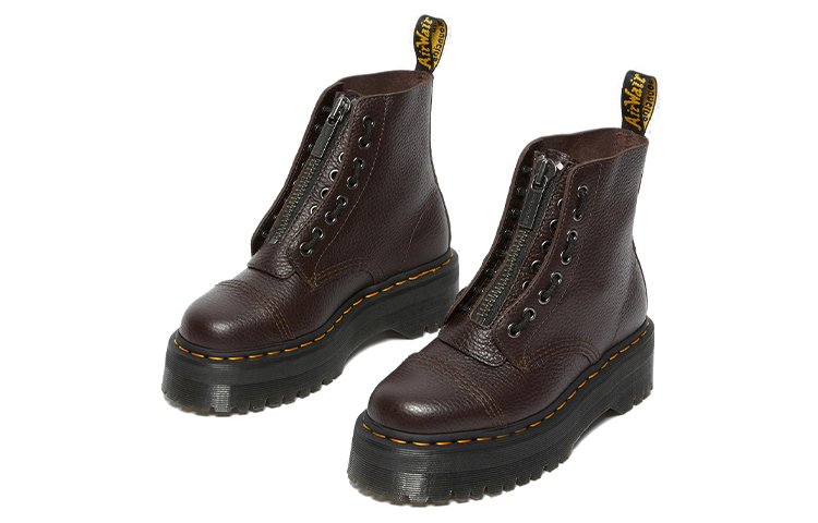 Lookbook (W) Dr. Martens Sinclair Leren Veterlaarzen ''Bordeaux'' 27338626