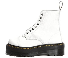(Women) Dr. Martens Sinclair Leather Platform Boots 'Front Zip White' 26261100 (Women) Dr. Martens Sinclair Leather Platform Boots 'Front Zip White' 26261100