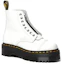 Order (Women) Dr. Martens Sinclair Leather Platform Boots 'Front Zip White' 26261100
